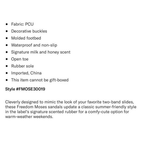 Freedom Moses Womens Two Band Slide Sandals Peach Baby Size 10-10.5 Shoe NWT! - Picture 9 of 10